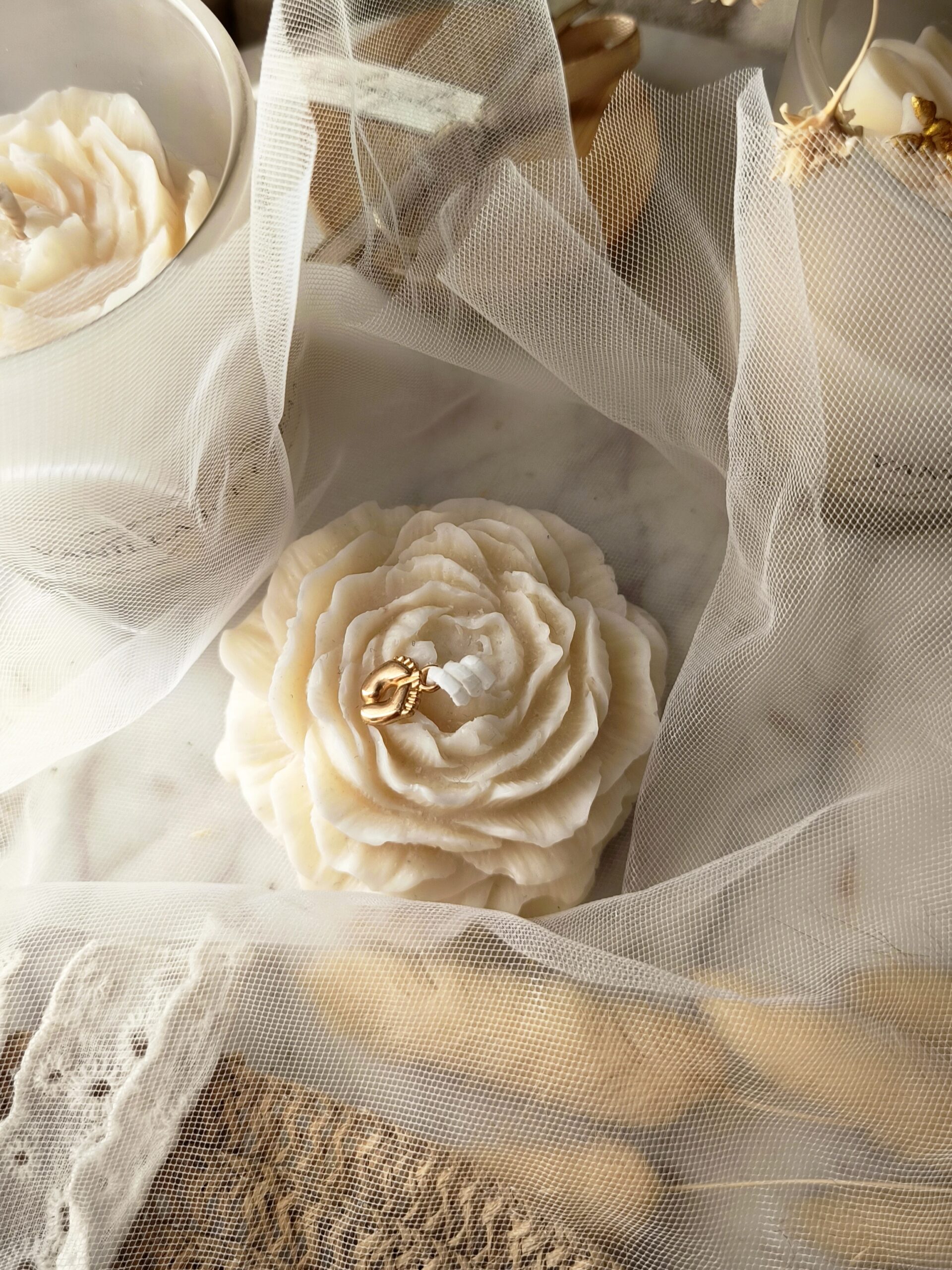 Świeca sojowa wolnostojąca Piwonia - obrazek 5