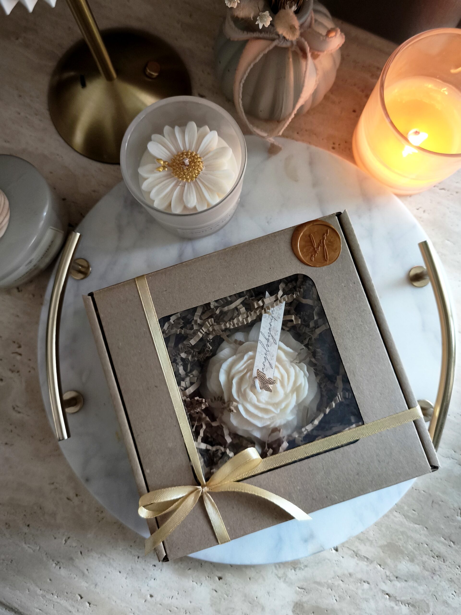 Świeca sojowa wolnostojąca Piwonia - obrazek 7