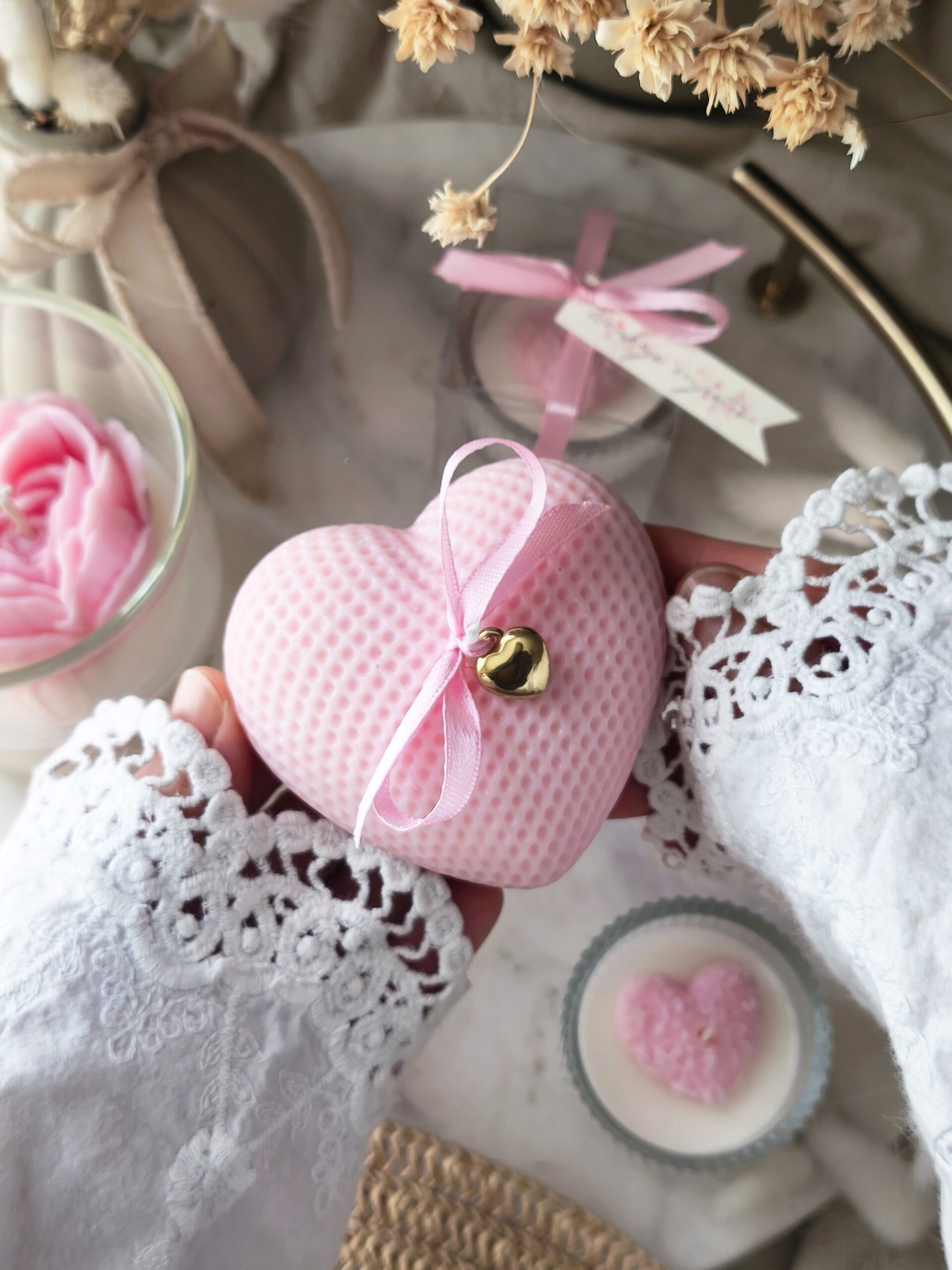 Świeca sojowa Serce Miłości