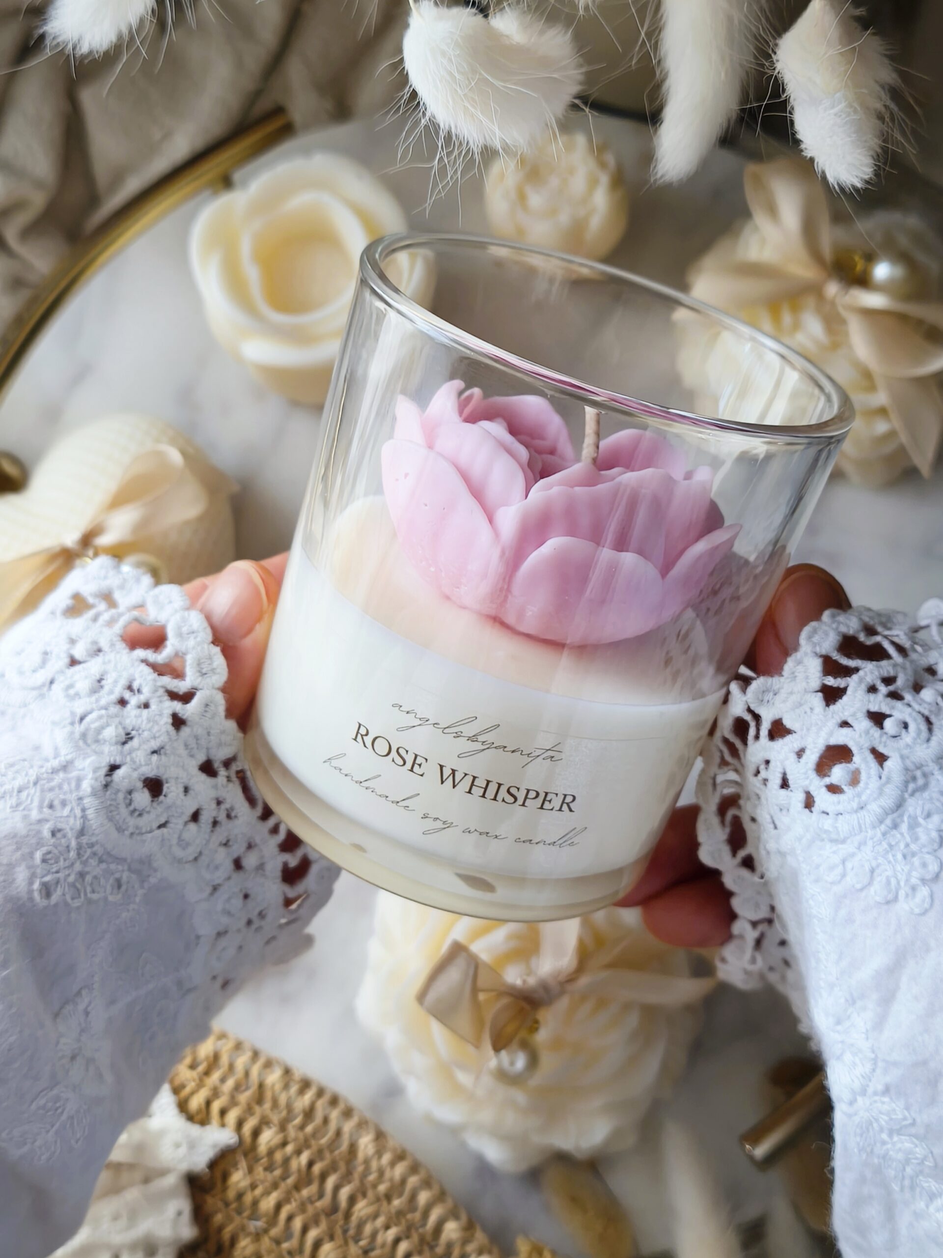 Świeca sojowa Rose Whisper - obrazek 3