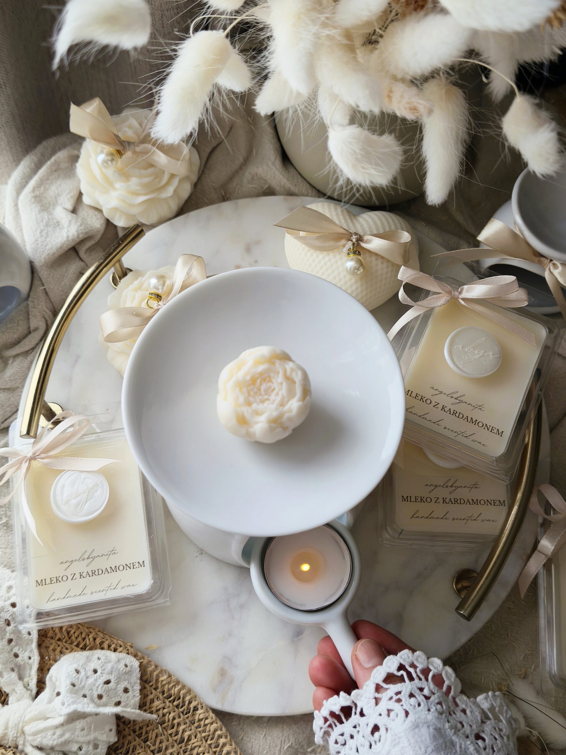 Wosk zapachowy Mleko z kardamonem - obrazek 2