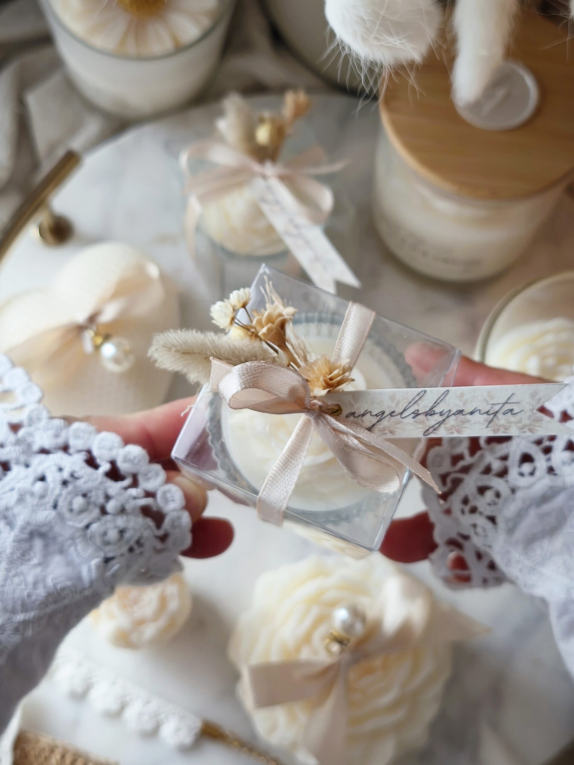 Świeca sojowa "Mały kwiatuszek" - obrazek 5