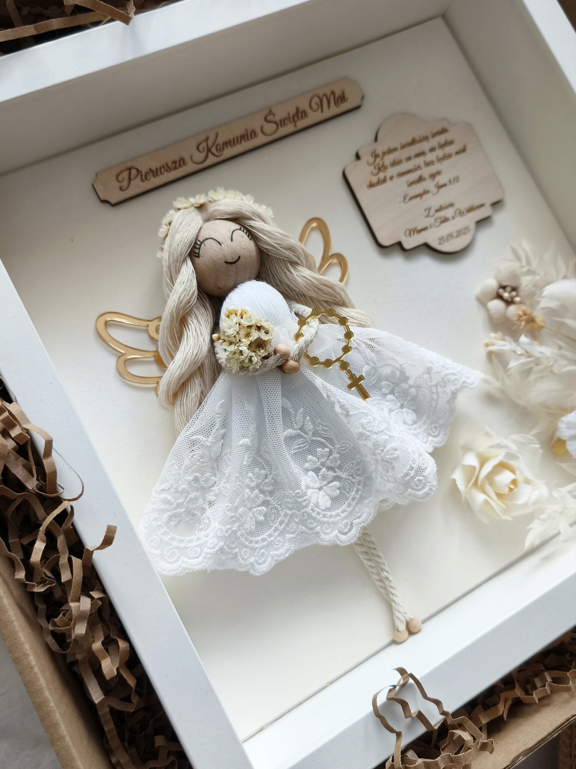 Anioł Stróż w gablocie dla dziewczynki w stylu boho - obrazek 5